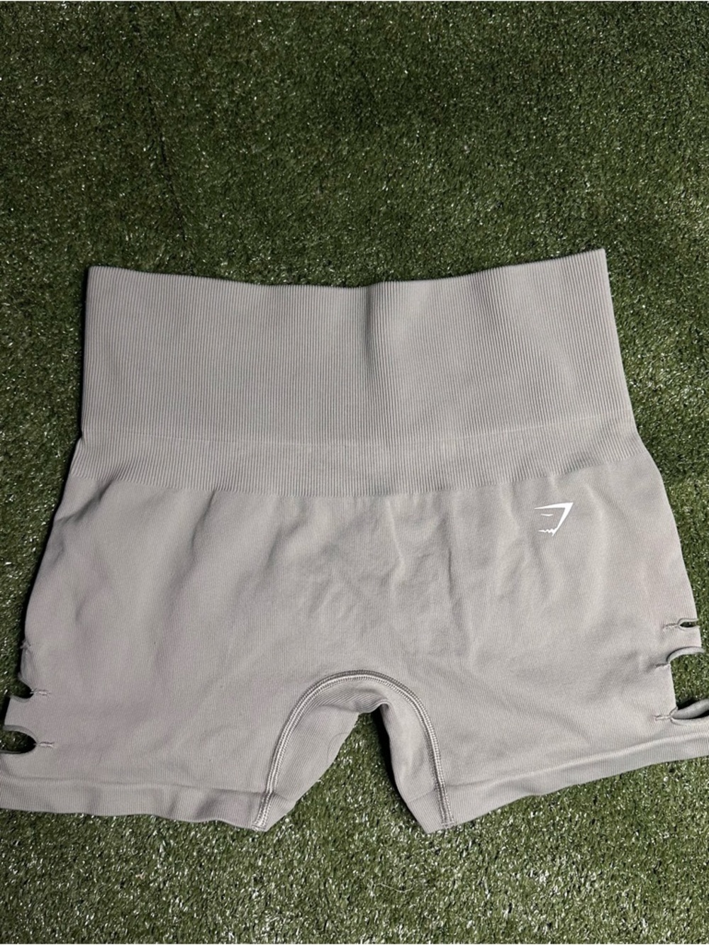 Gymshark scrunch bum shorts gray marl xsmall seamless